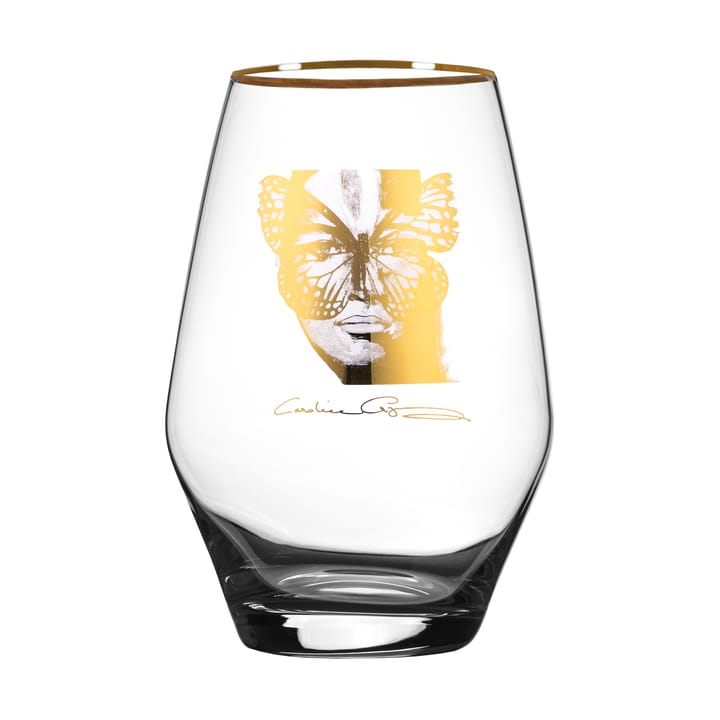 Golden Butterfly all-glass ποτήρι 35 cl - Gold - Carolina Gynning