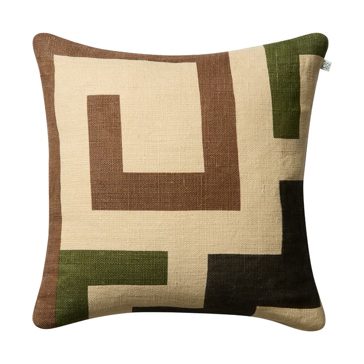 Aman μαξιλαροθήκη 50x50 εκ. - Taupe-cactus green-brown - Chhatwal & Jonsson