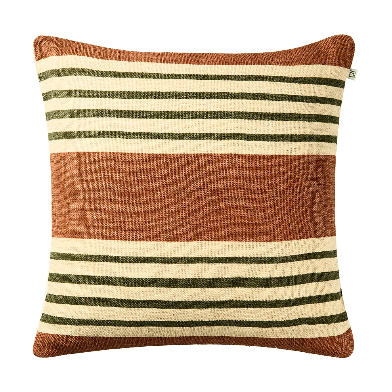 Aria μαξιλαροθήκη, Apricot orange-cactus green, 50x50 εκ. Chhatwal & Jonsson