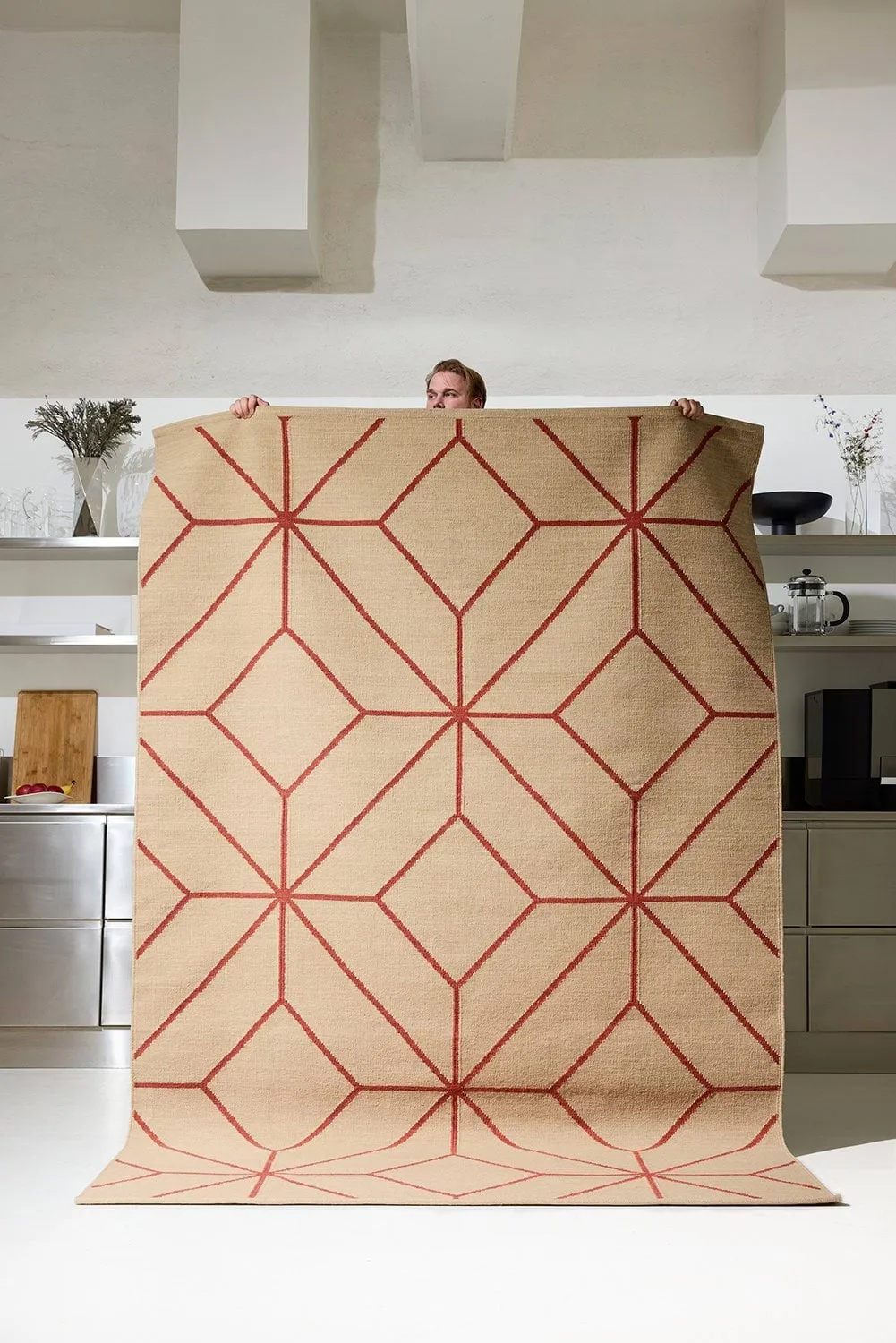 Χαλί Ayur, Beige-Rust, 270x180 εκ. Chhatwal & Jonsson