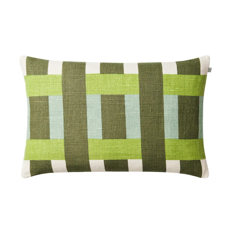 Benaras μαξιλαροθήκη, Cactus green-lime-aqua, 40x60 cm Chhatwal & Jonsson