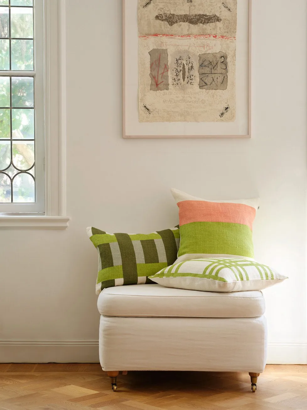 Benaras μαξιλαροθήκη, Cactus green-lime-aqua, 40x60 cm Chhatwal & Jonsson