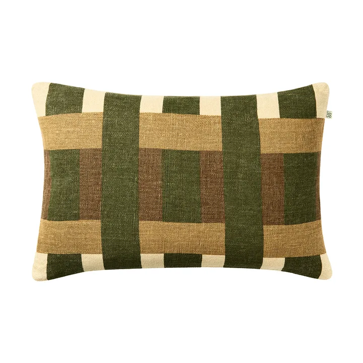 Benaras μαξιλαροθήκη - Cactus Green-Taupe-Khaki, 40x60 εκ. - Chhatwal & Jonsson