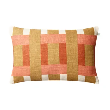 Benaras μαξιλαροθήκη - Khaki-rose-apricot orange, 40x60 cm - Chhatwal & Jonsson