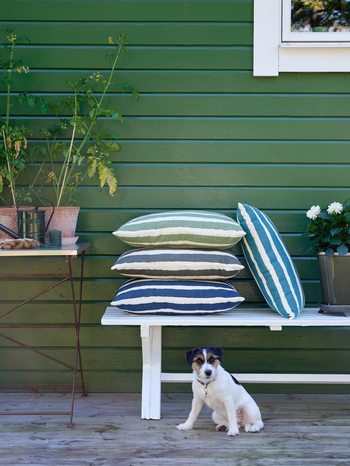 Block Stripe μαξιλάρι εξωτερικού χώρου 40x60 cm, Blue-off white Chhatwal & Jonsson