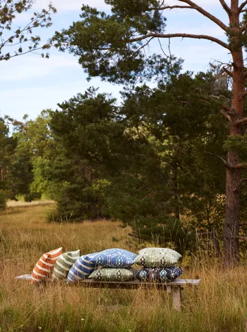 Block Stripe μαξιλάρι εξωτερικού χώρου 40x60 cm - Riviera blue-off white - Chhatwal & Jonsson