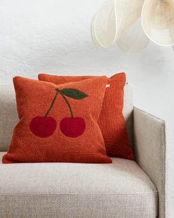 Μαξιλαροθήκη Cherry 50x50 cm - Apricot orange-red-green - Chhatwal & Jonsson