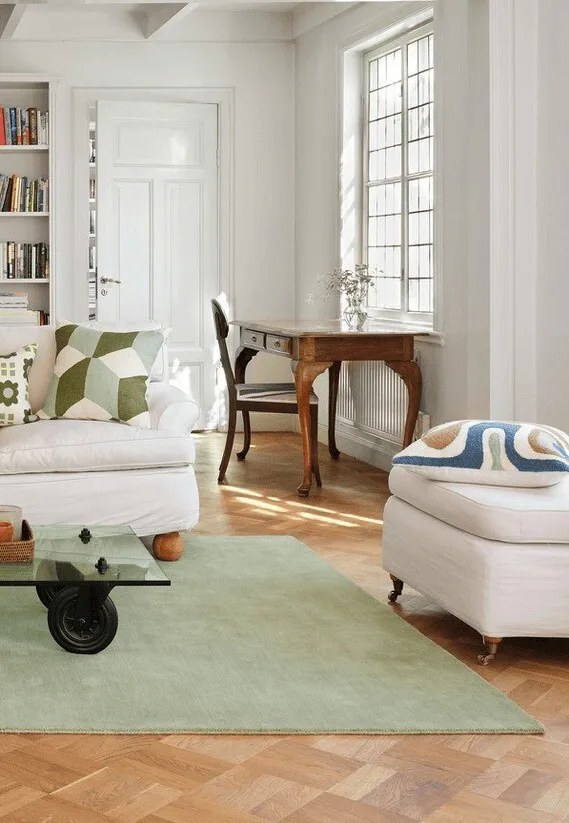 Godavari μαξιλαροθήκη 50x50 cm, Heaven blue-aqua-sand-offwhite Chhatwal & Jonsson