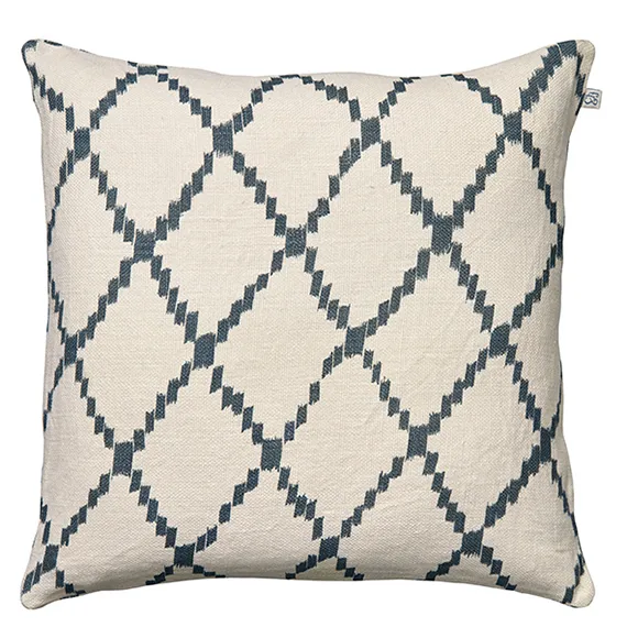 Ikat Kerela καλύμματα μαξιλαριών 50x50 cm, Λευκό-μπλε Chhatwal & Jonsson