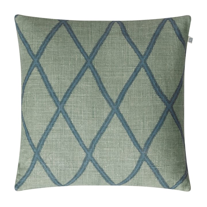 Ikat Orissa καλύμματα μαξιλαριών 50x50 cm - πράσινο/μπλε-μπλε του παραδείσου - Chhatwal & Jonsson