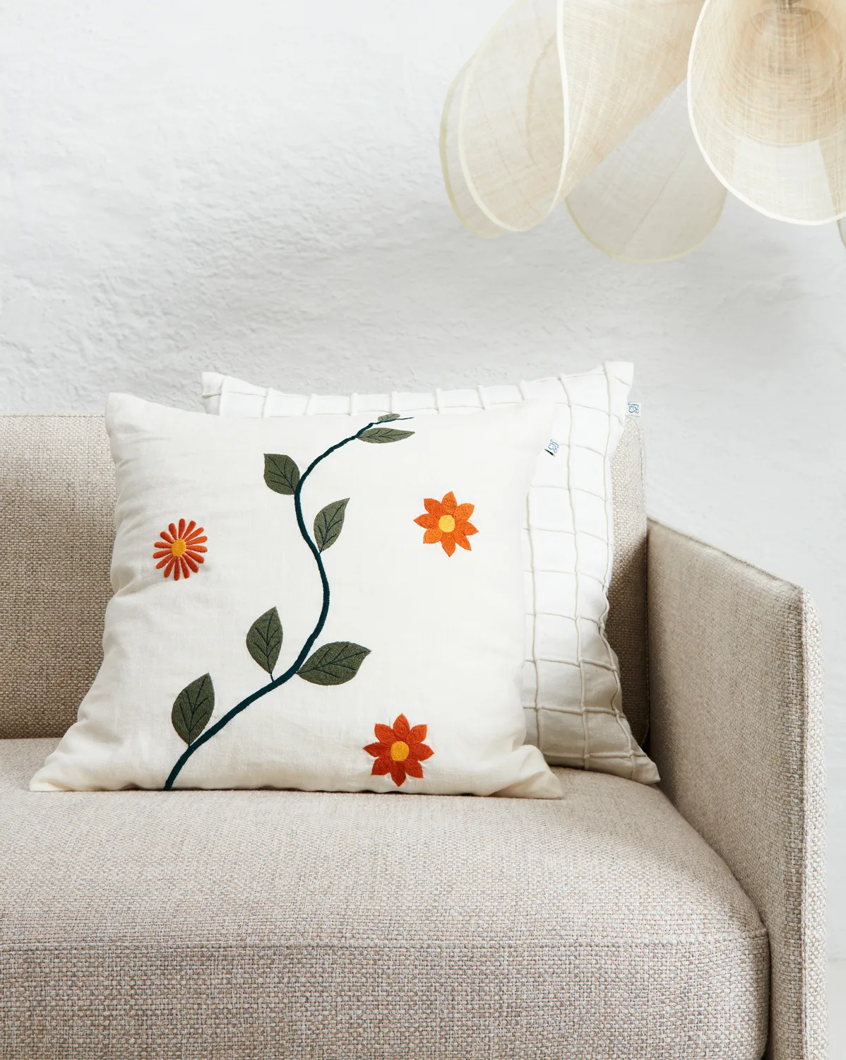 Μαξιλαροθήκη, Jammu, 50x50 εκ, White Chhatwal & Jonsson