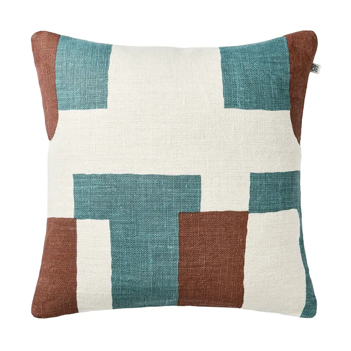 Jay μαξιλαροθήκη - Terracotta-heaven blue, 50x50 cm - Chhatwal & Jonsson