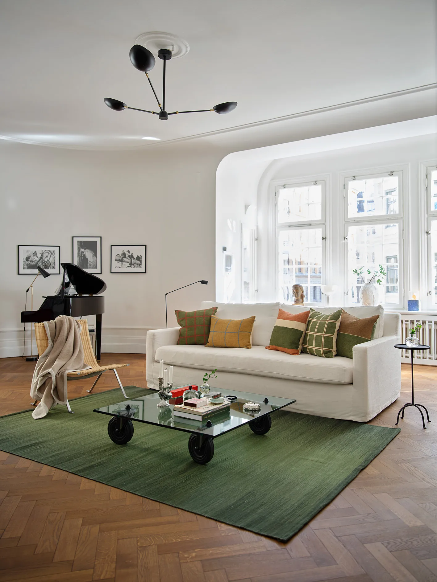 Manali μαξιλαροθήκη 50x50 εκ., Apricot orange-cactus green Chhatwal & Jonsson