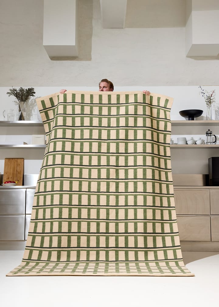 Mysore μάλλινο χαλί, Off white-green-dark green, 180x270 cm Chhatwal & Jonsson