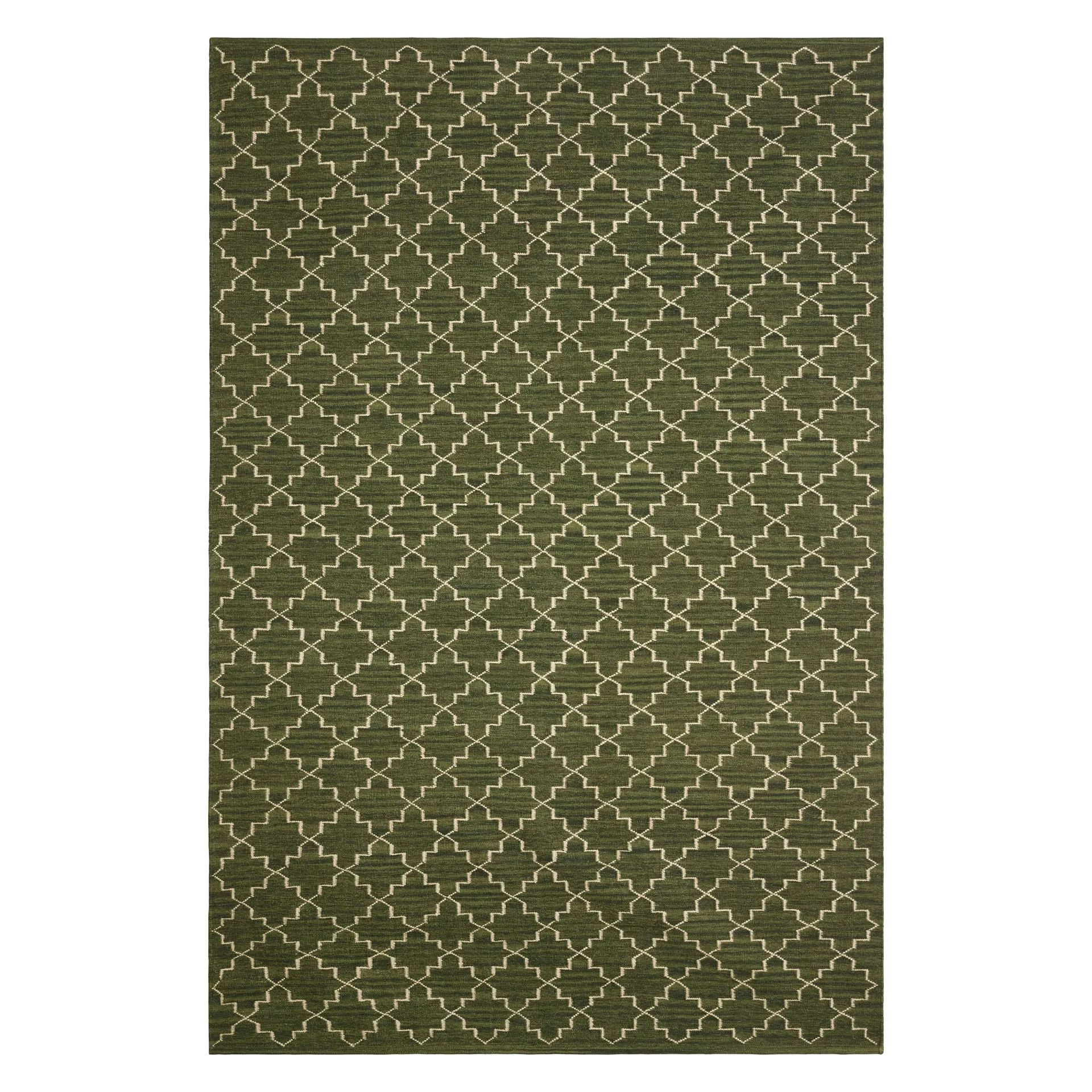 Χαλί New Geometric 180x272 εκ, Πράσινο μελανζέ-υπόλευκο Chhatwal & Jonsson