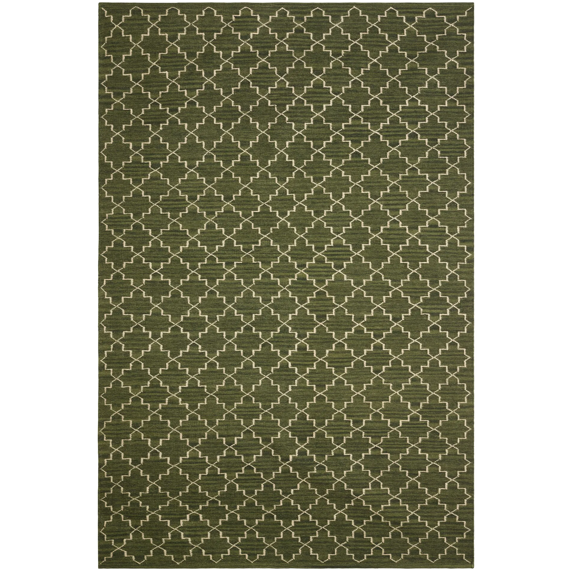 Χαλί, New Geometric, 234x323 εκ, Πράσινο μελανζέ-υπόλευκο Chhatwal & Jonsson