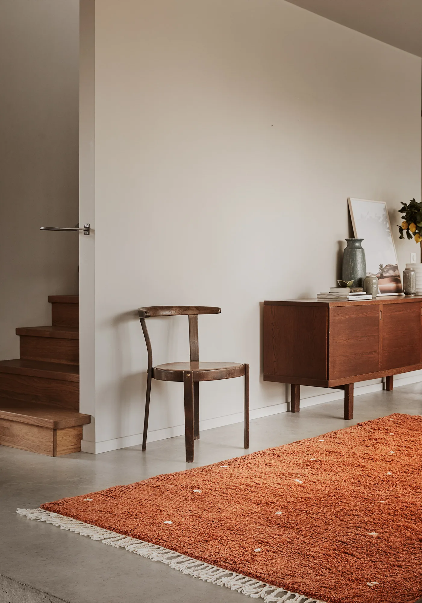 Ravi χαλί 177x266 cm, Πορτοκαλί-υπόλευκο Chhatwal & Jonsson