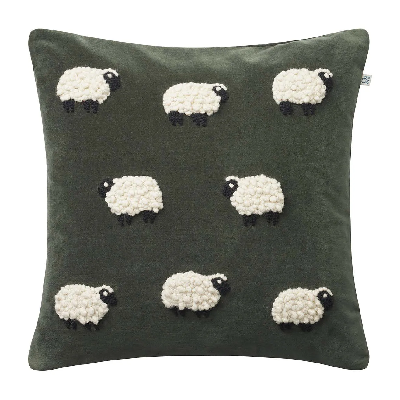 Κάλυμμα μαξιλαριού Sheep 50x50 εκ, Forest green Chhatwal & Jonsson