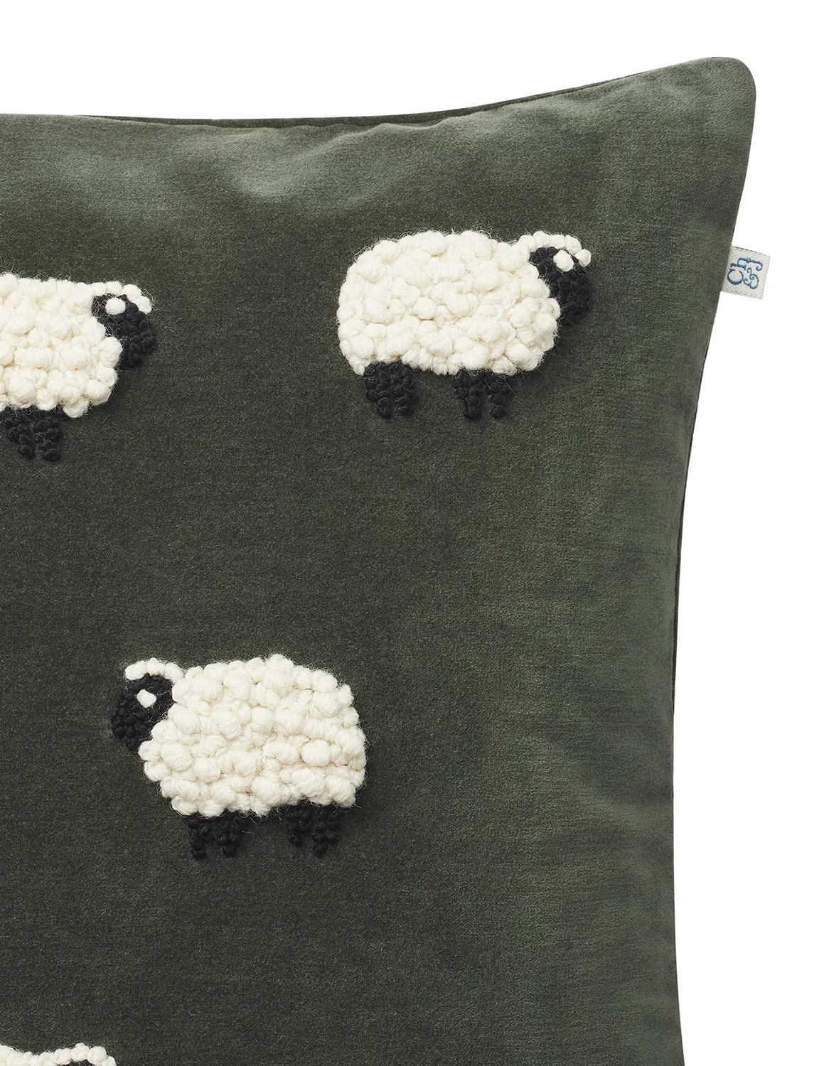 Κάλυμμα μαξιλαριού Sheep 50x50 εκ, Forest green Chhatwal & Jonsson