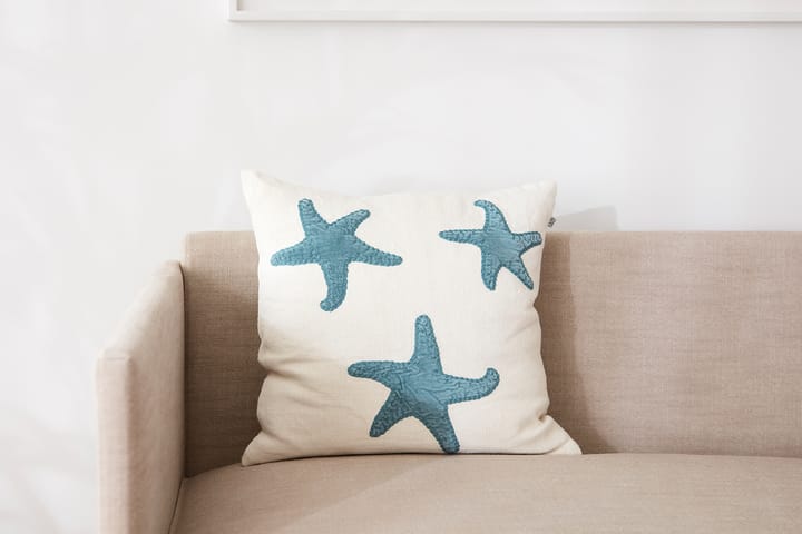 Star μαξιλαροθήκη αστερίας 50x50 cm, Υπόλευκο-μπλε του παραδείσου Chhatwal & Jonsson