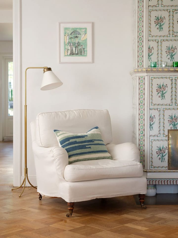 Stripe Asis μαξιλαροθήκη 40x60 cm, Heaven blue-aqua-off white Chhatwal & Jonsson