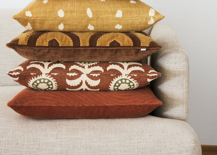 Κάλυμμα μαξιλαριού Varanasi 50x50 εκ, Cognac-masala yellow Chhatwal & Jonsson