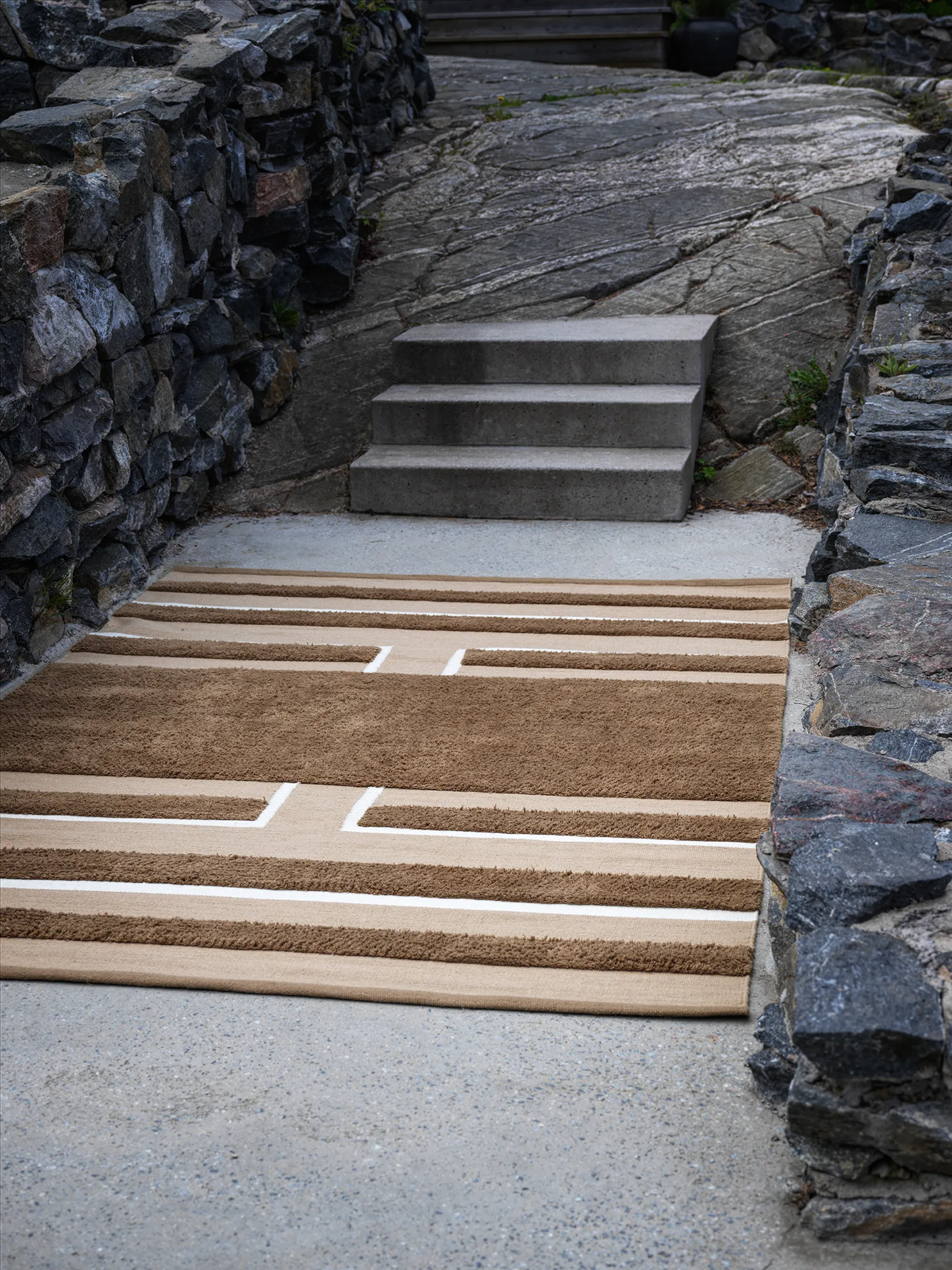 Χαλί, Veda, 200x300 εκ, Μόκα-μπεζ-υπόλευκο Chhatwal & Jonsson