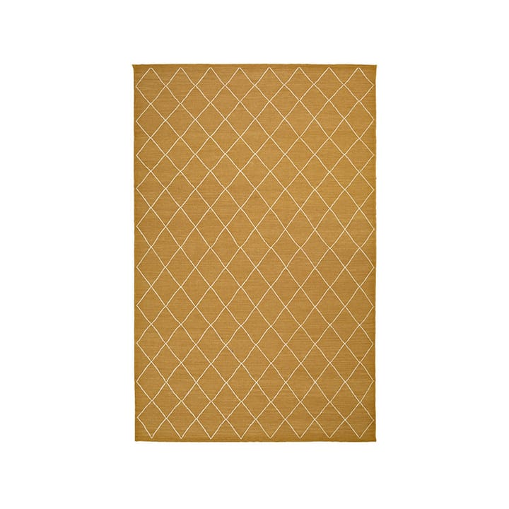 Xαλί με σχήματα διαμαντιού - Κίτρινο μασάλα/υπόλευκο, 230x336 εκ - Chhatwal & Jonsson