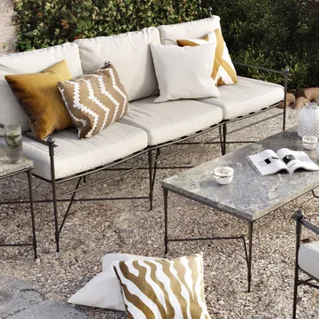 Zebra Outdoor μαξιλάρι 50x50 cm - Sage/off white, 50 cm - Chhatwal & Jonsson