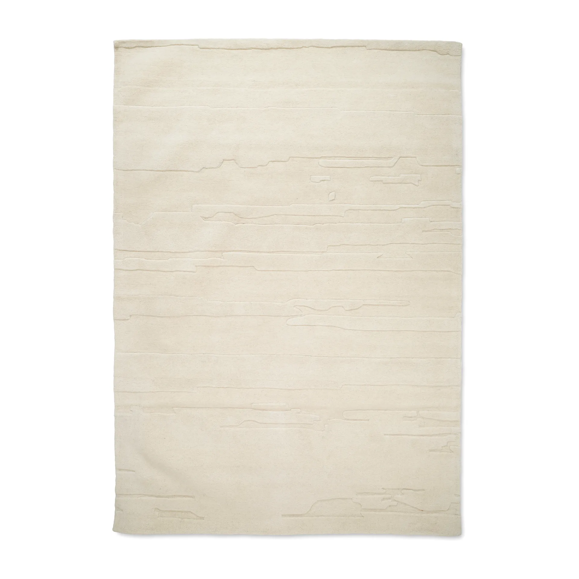Ανάγλυφο μάλλινο χαλί 170x230 εκ, Ιβουάρ Classic Collection