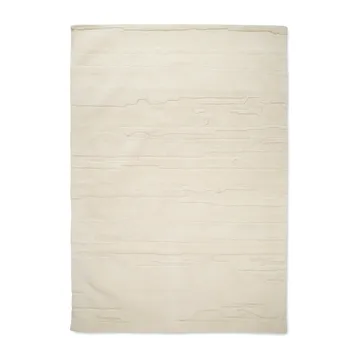 Ανάγλυφο μάλλινο χαλί 170x230 εκ - Ιβουάρ - Classic Collection