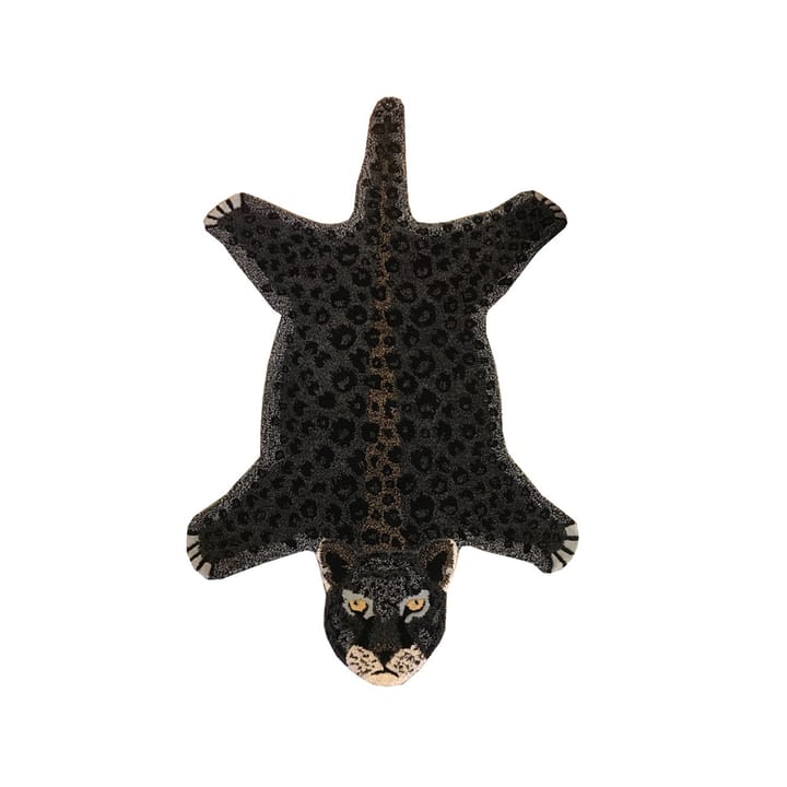 Χαλί σε σχήμα λεοπάρδαλης - Μαύρο, 90x150 εκ - Classic Collection