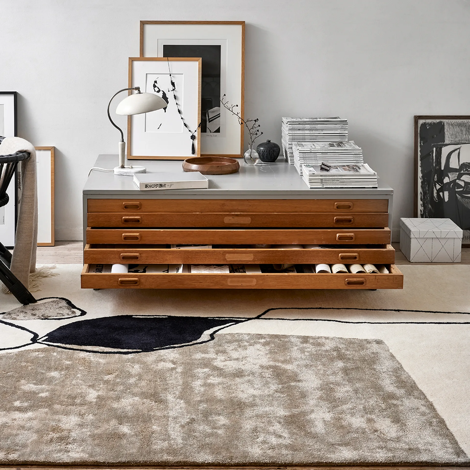 Abstract χαλί 200x300 cm, Ιβουάρ Classic Collection