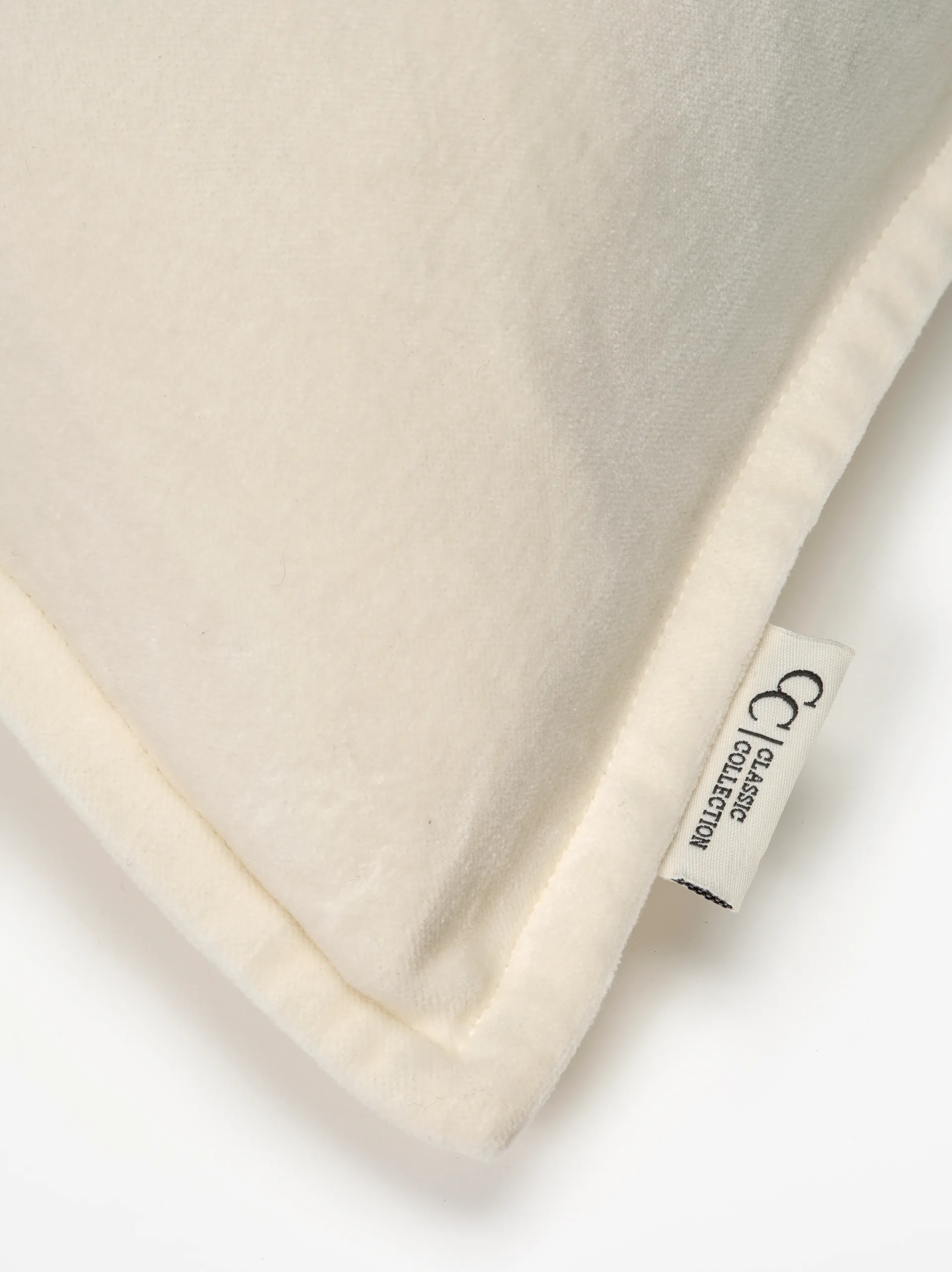 Classic Velvet μαξιλαροθήκη 50x50 εκ., Λευκό Classic Collection