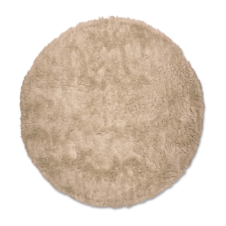Cloudy μάλλινο χαλί Ø160 cm - Μπεζ - Classic Collection