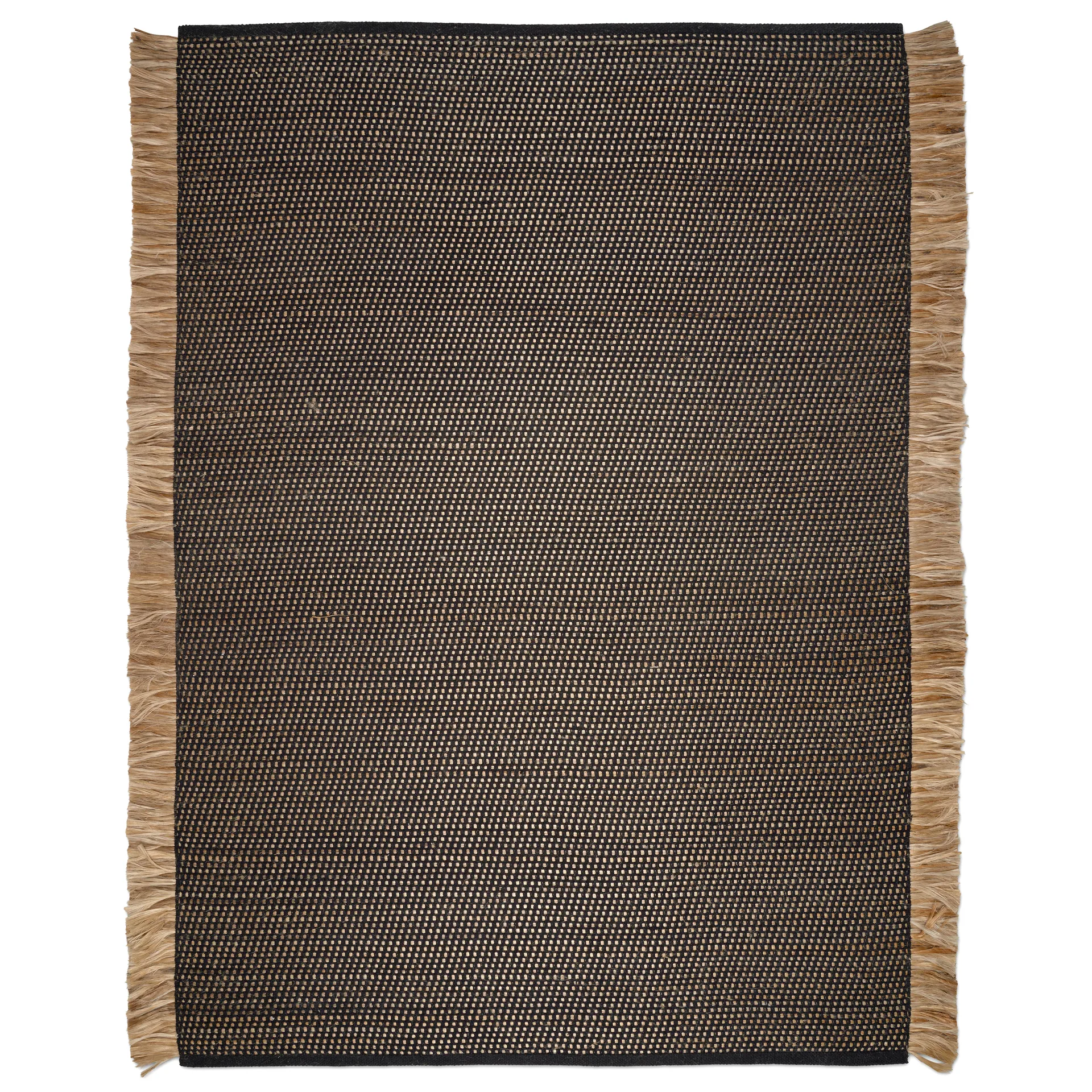 Goa χαλί 170x230 cm, Μαύρο-γιούτα Classic Collection