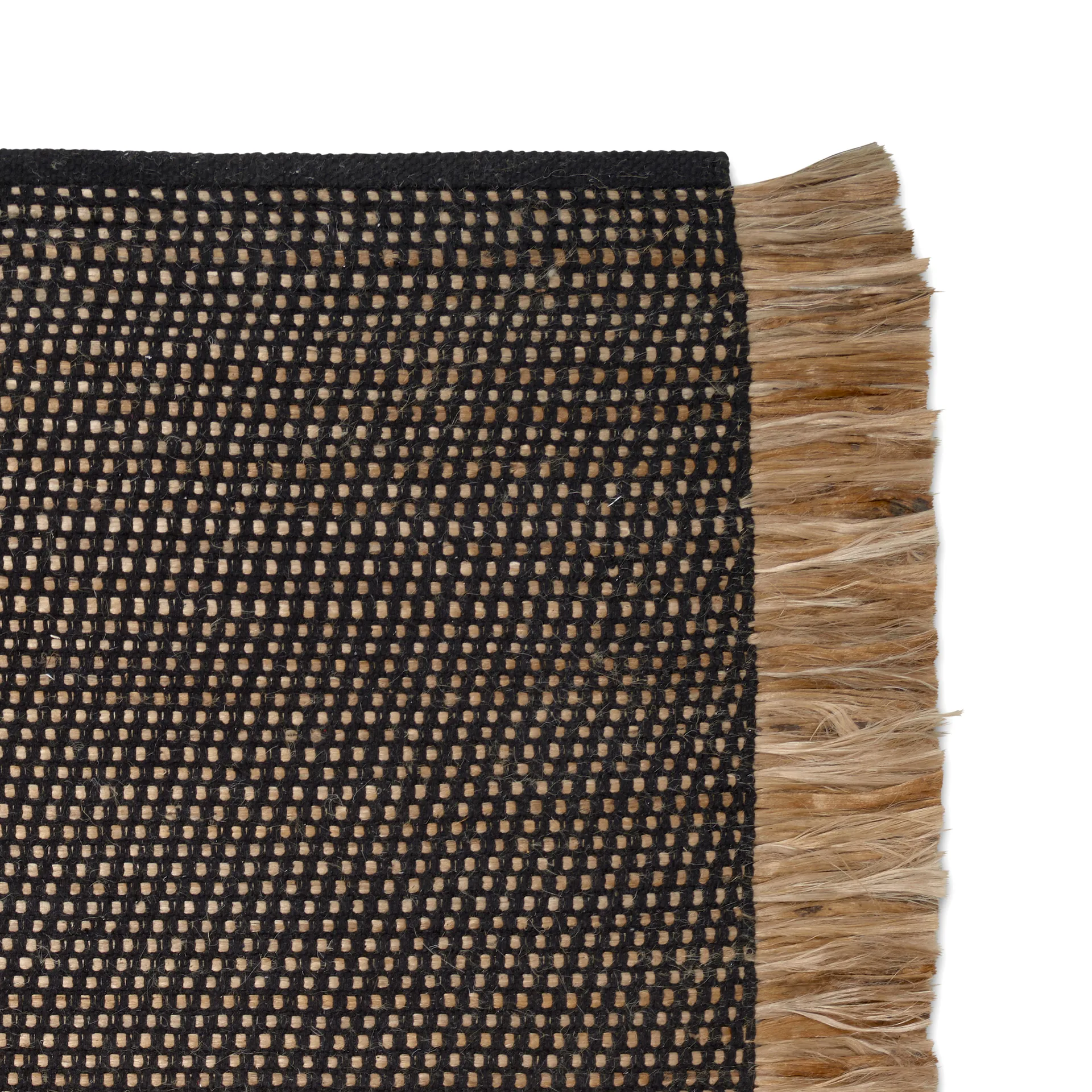 Goa χαλί 170x230 cm, Μαύρο-γιούτα Classic Collection