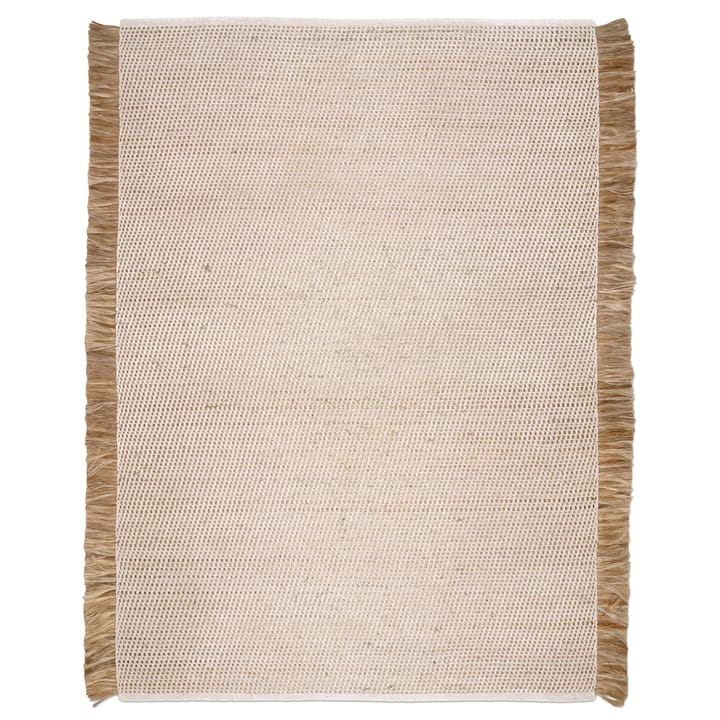 Goa χαλί 170x230 cm - Λευκό-Γιούτα - Classic Collection