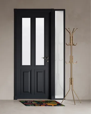 Heritage Garden πατάκι εισόδου 60x90 εκ. - Black-multi - Classic Collection