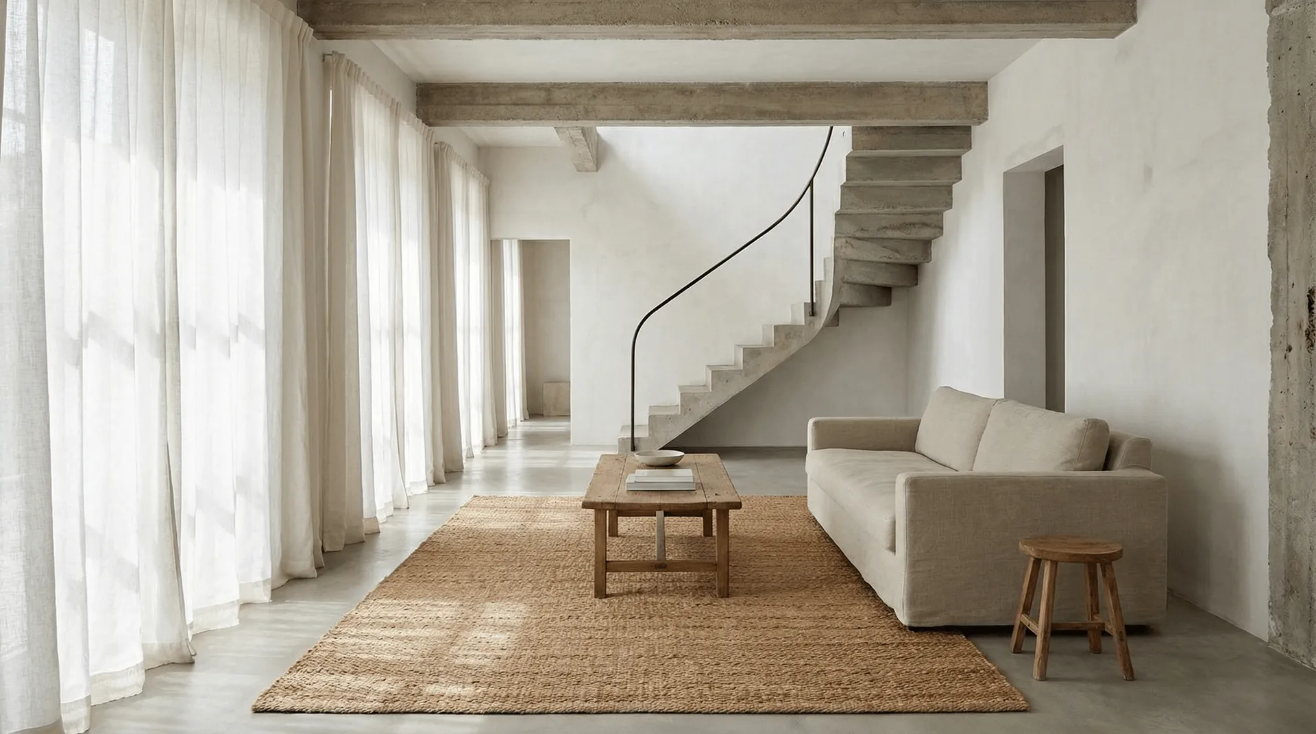 Jute Plain χαλί, Natural, 170x230 εκ. Classic Collection