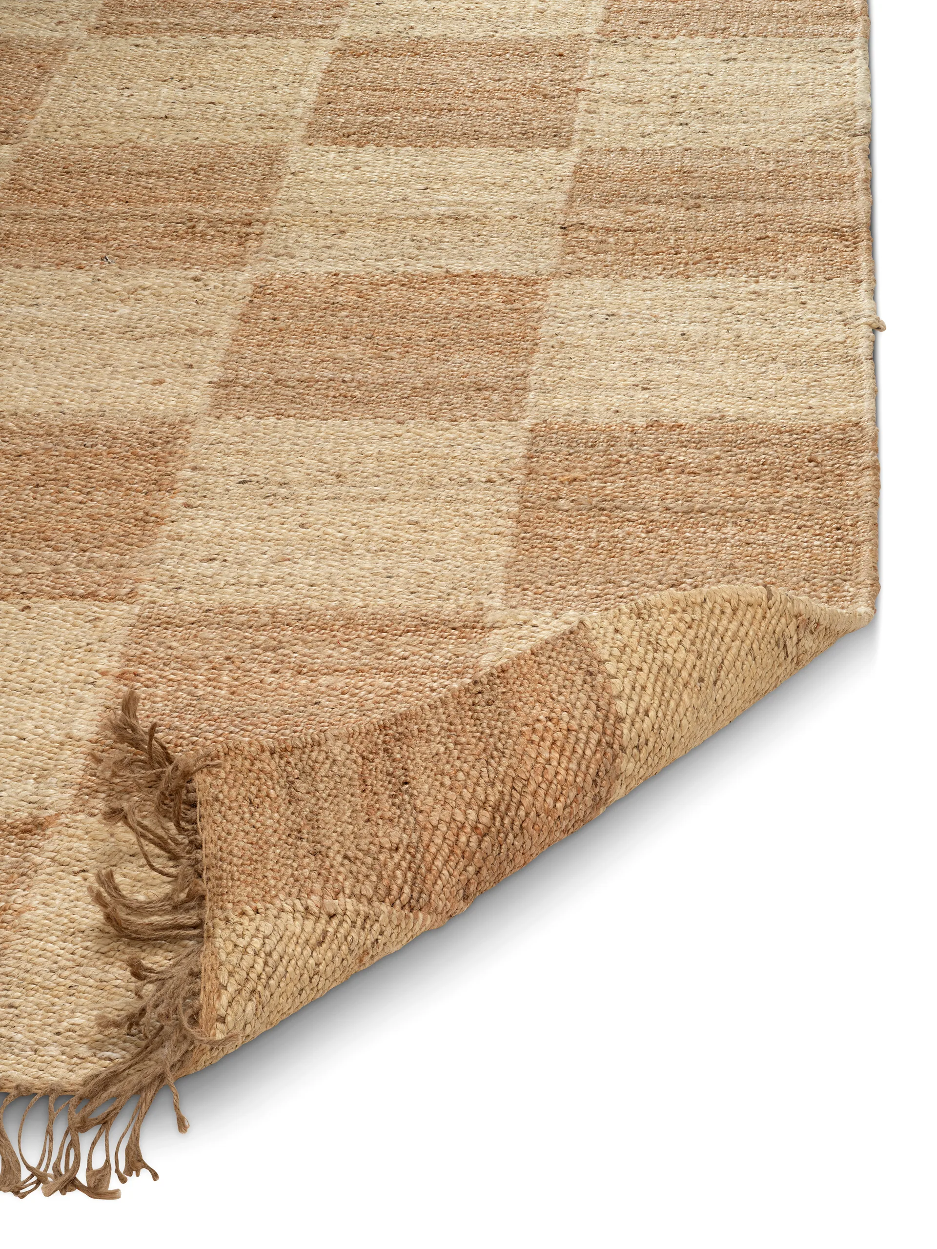 Jute Squares χαλί, Natural, 170x230 cm Classic Collection