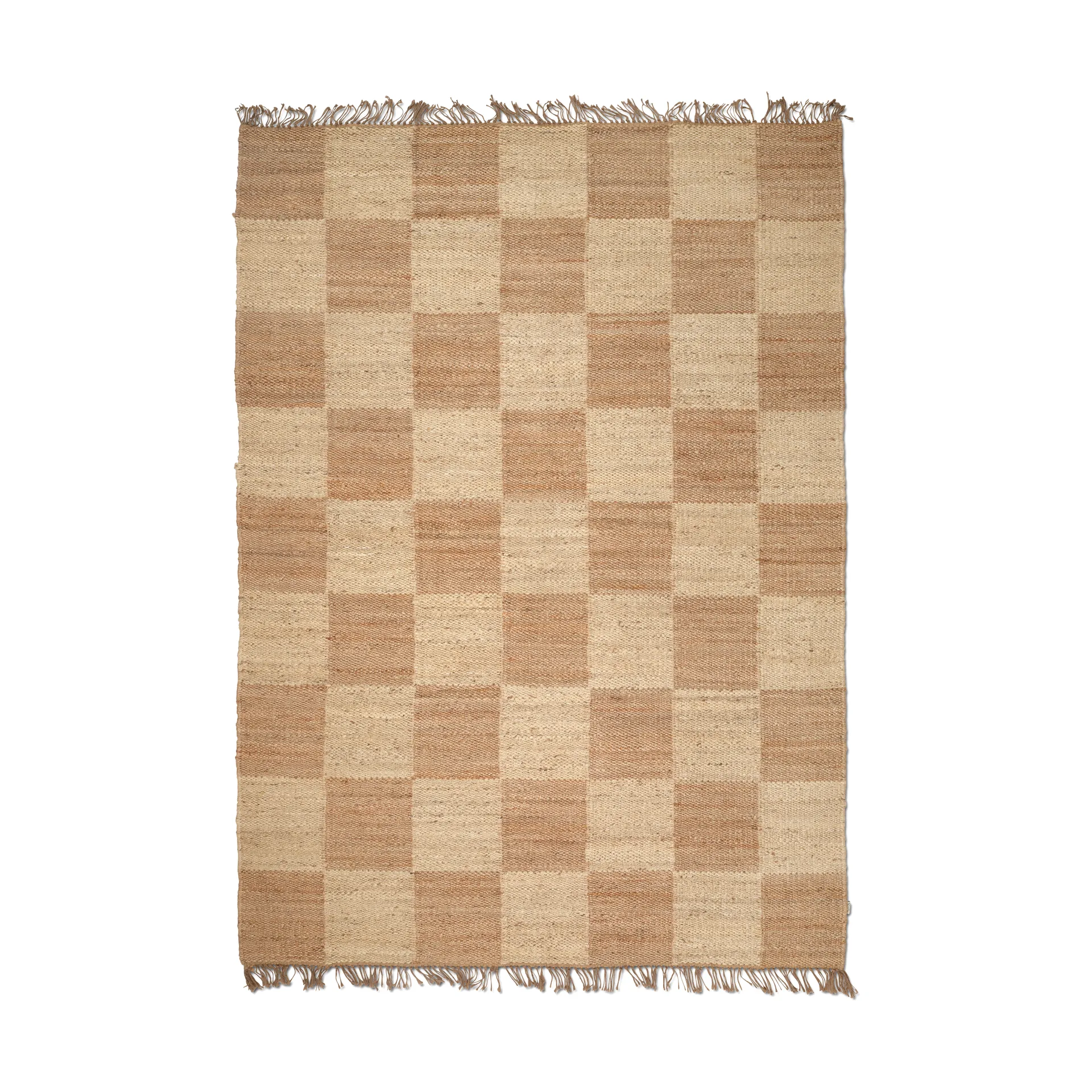Jute Squares χαλί, Natural, 250x350 cm Classic Collection