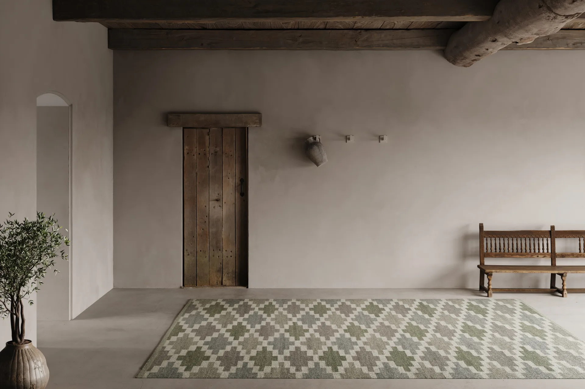 Korsnäs χαλί, Μπλε-πράσινο, 170x230 εκ. Classic Collection