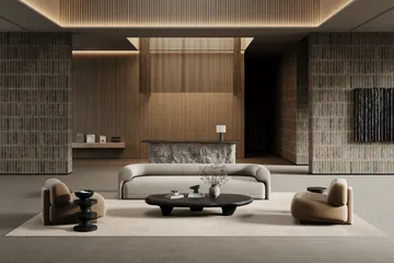 Lobby χαλί - Off-white, 400x400 εκ. - Classic Collection