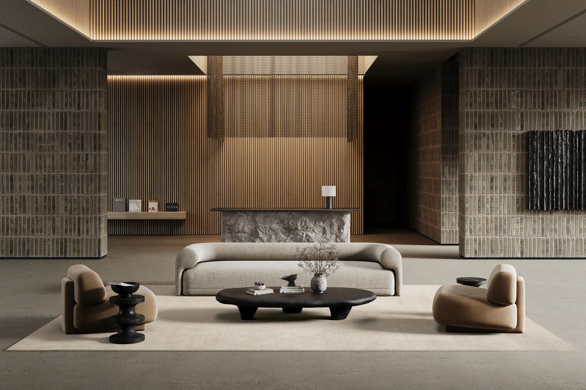 Lobby χαλί, Off-white, 400x600 εκ. Classic Collection