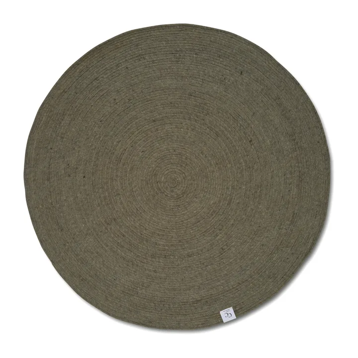Merino χαλί από μαλλί στρογγυλό Ø160 εκ. - Dark green - Classic Collection
