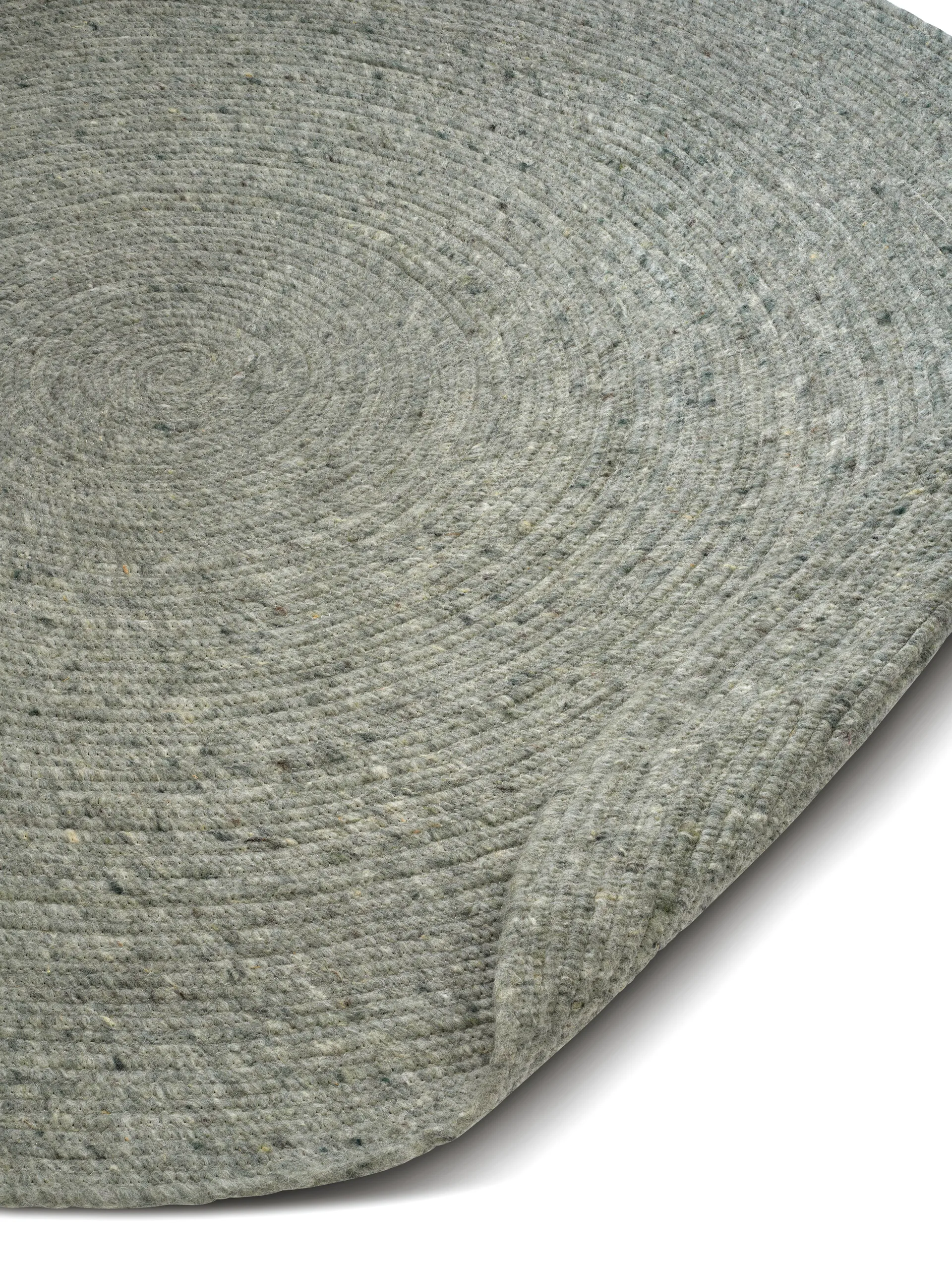 Merino χαλί από μαλλί στρογγυλό Ø160 εκ., Green Classic Collection
