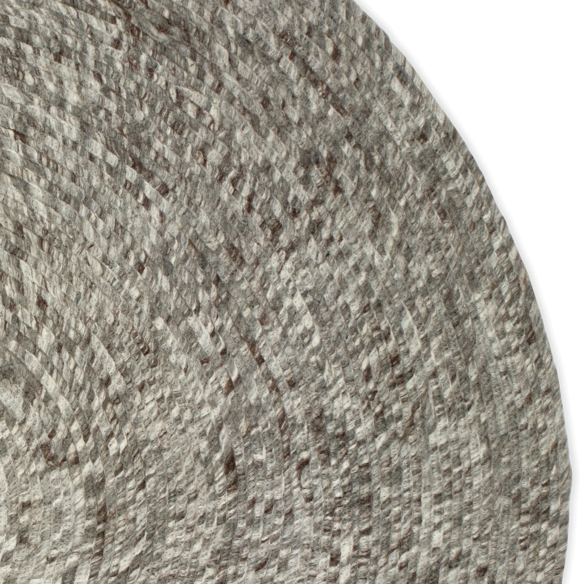 Merino χαλί από μαλλί στρογγυλό Ø160 εκ., γκρι Classic Collection