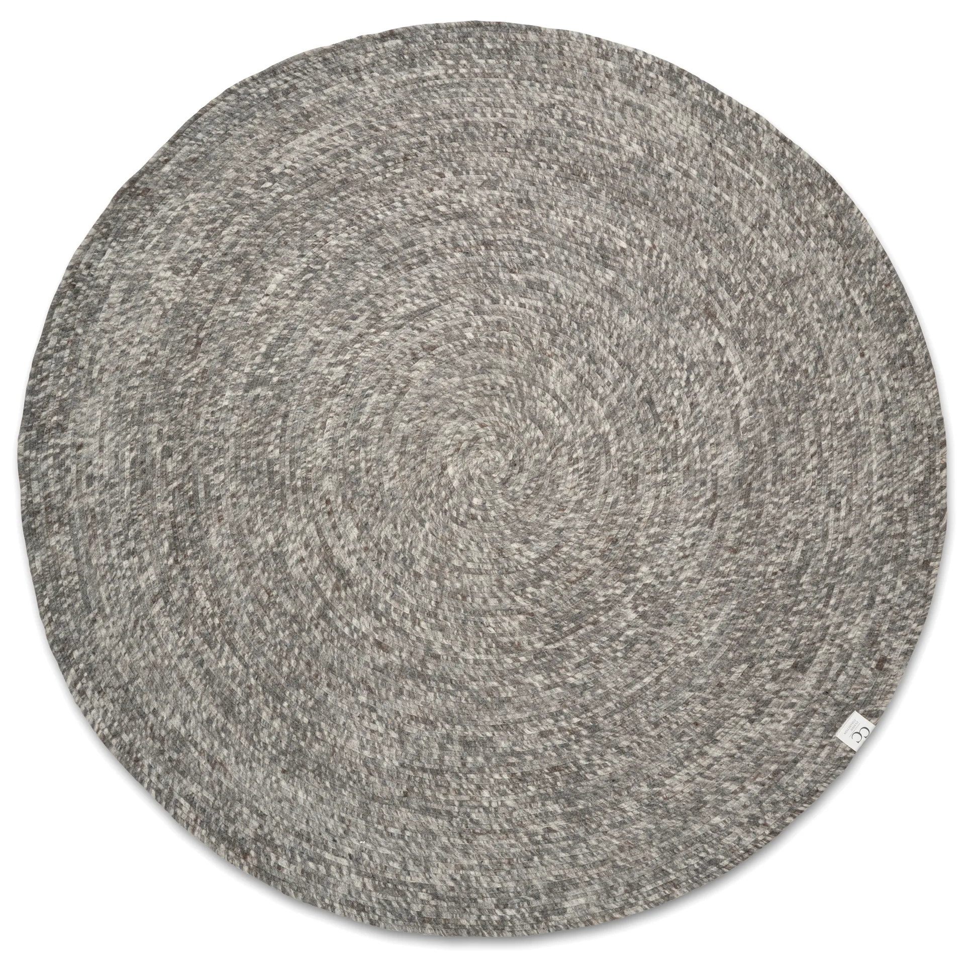 Merino χαλί από μαλλί στρογγυλό Ø160 εκ., γκρι Classic Collection