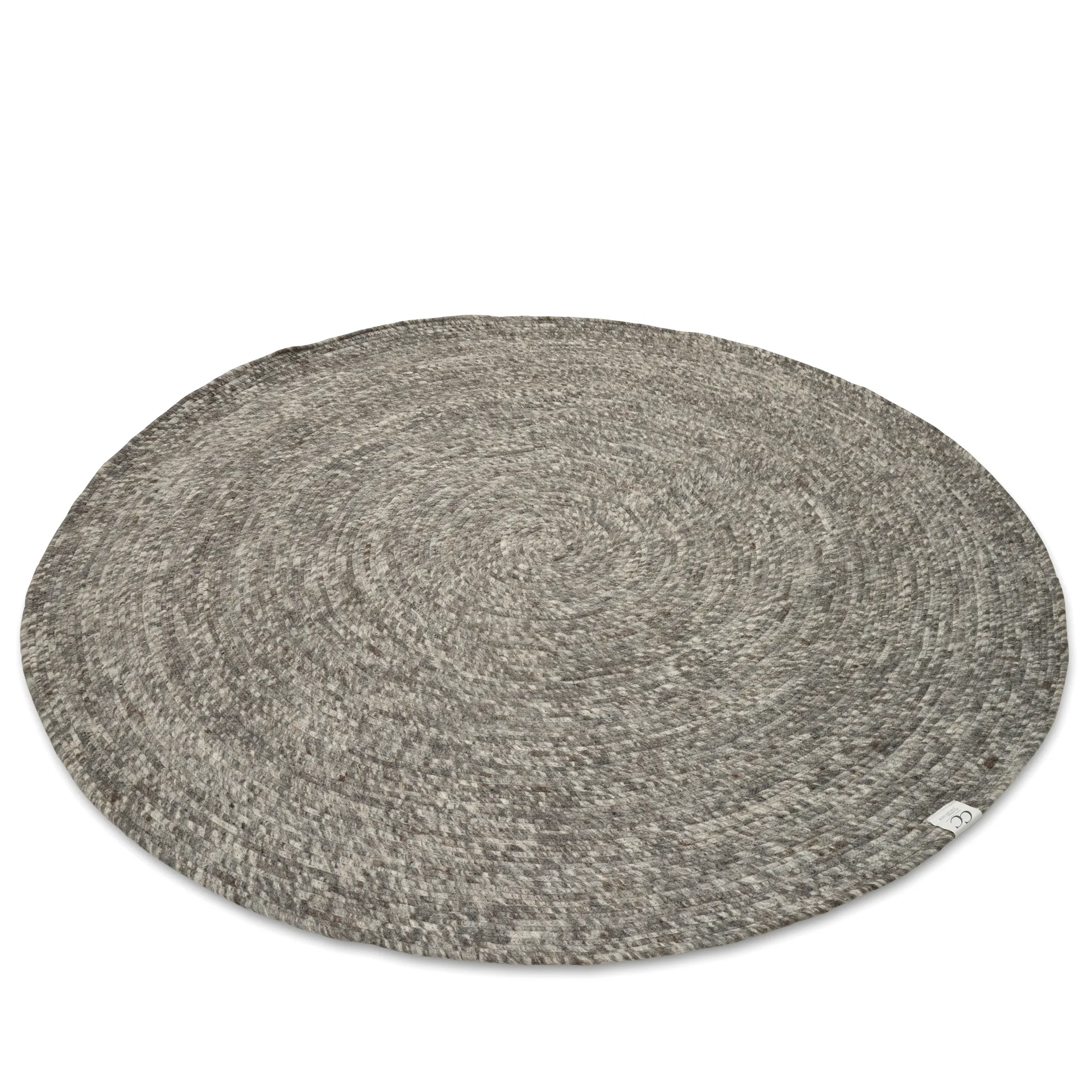 Merino χαλί από μαλλί στρογγυλό Ø160 εκ., γκρι Classic Collection